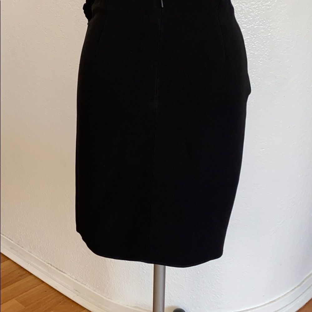 Vintage DKNY black ruched side skirt Y2K grunge 2 - Picture 4 of 5